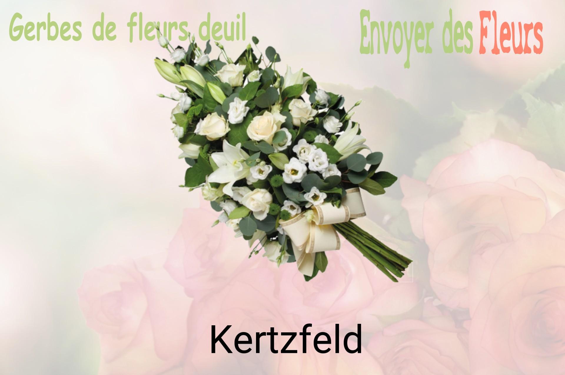 Gerbe de fleurs de deuil livrée à Kertzfeld